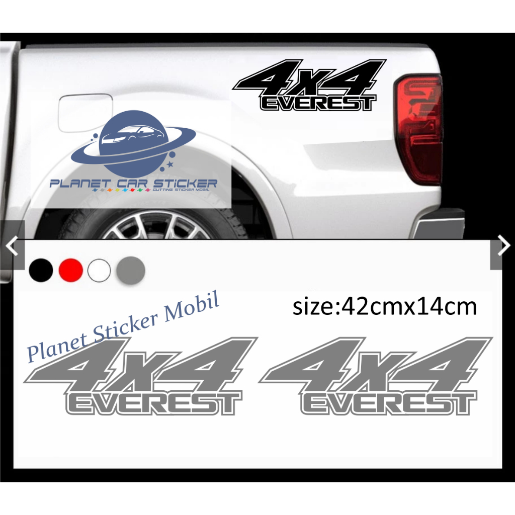 sticker everest stiker 4x4 body samping mobil ford everest stiker vinyl ford everest