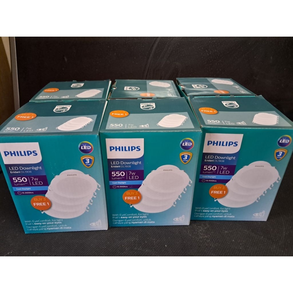 Lampu Downlight Philips 7Watt Cool Daylight