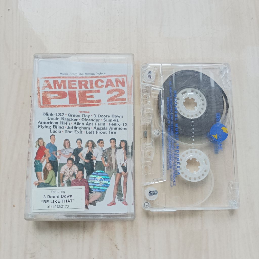 Original Kaset Pita Tape Ost Film American Pie Movie Blink 182 Green Day dll