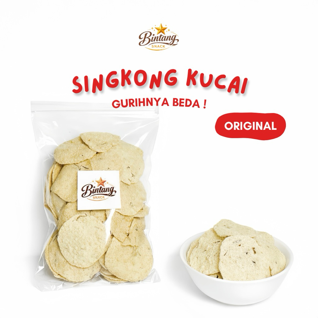 Keripik Singkong Kucai | Opak Singkong Renyah | Oleh-oleh Khas Bandung