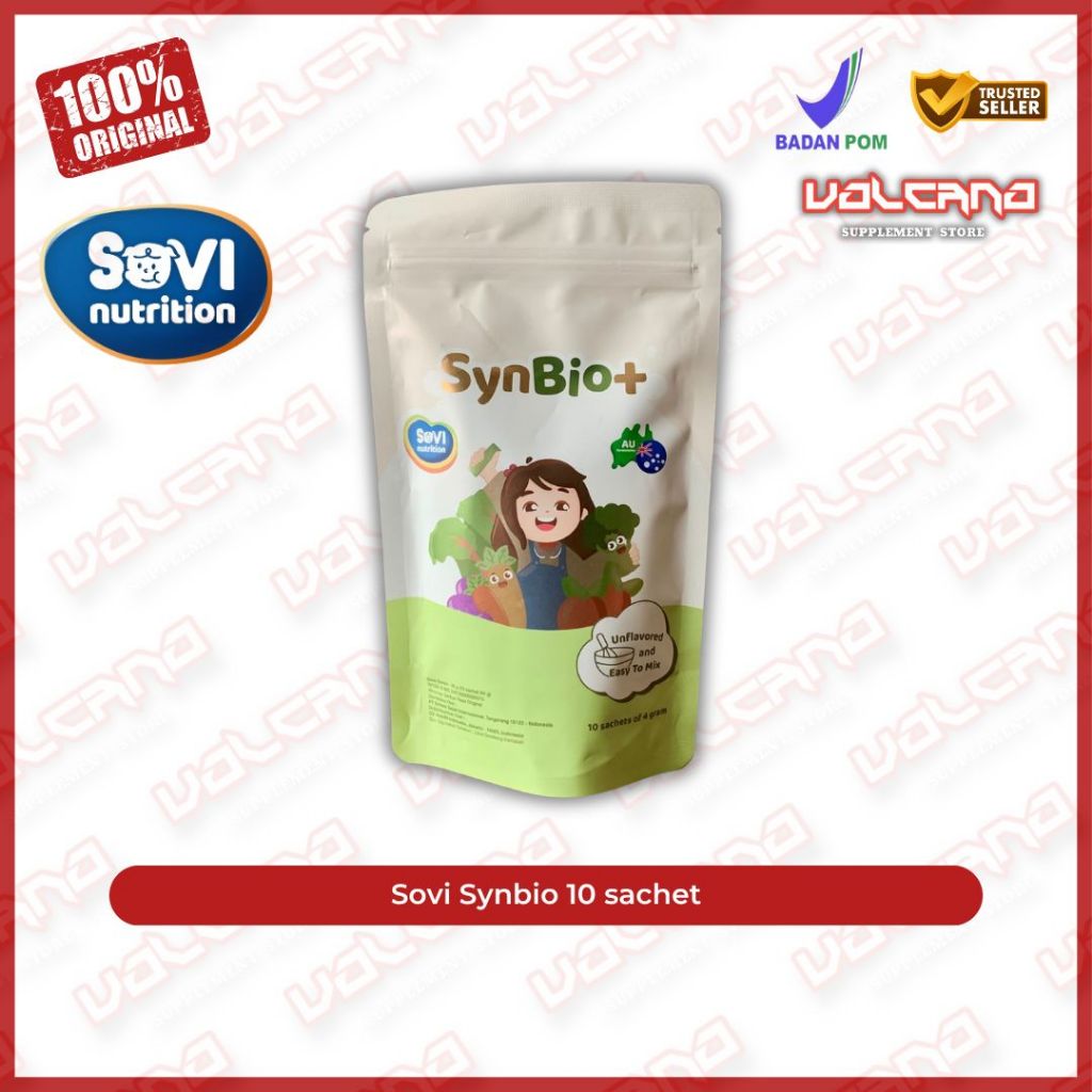 SOVI Nutrition Synbio+ 10 sachet Probiotic + Prebiotic Synbio Untuk Pencernaan Anak Dengan Probiotik