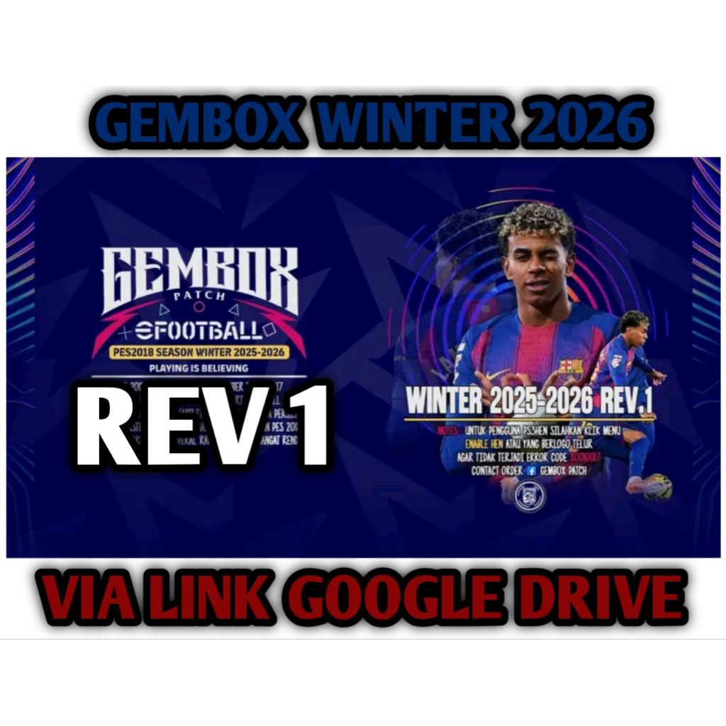 Game eFootball PS3 GEMBOX PATCH