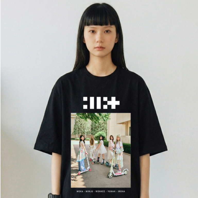 T-Shirt ILLIT Everrise K-POP Edition Kaos Sablon DTF Premium Cotton 24s