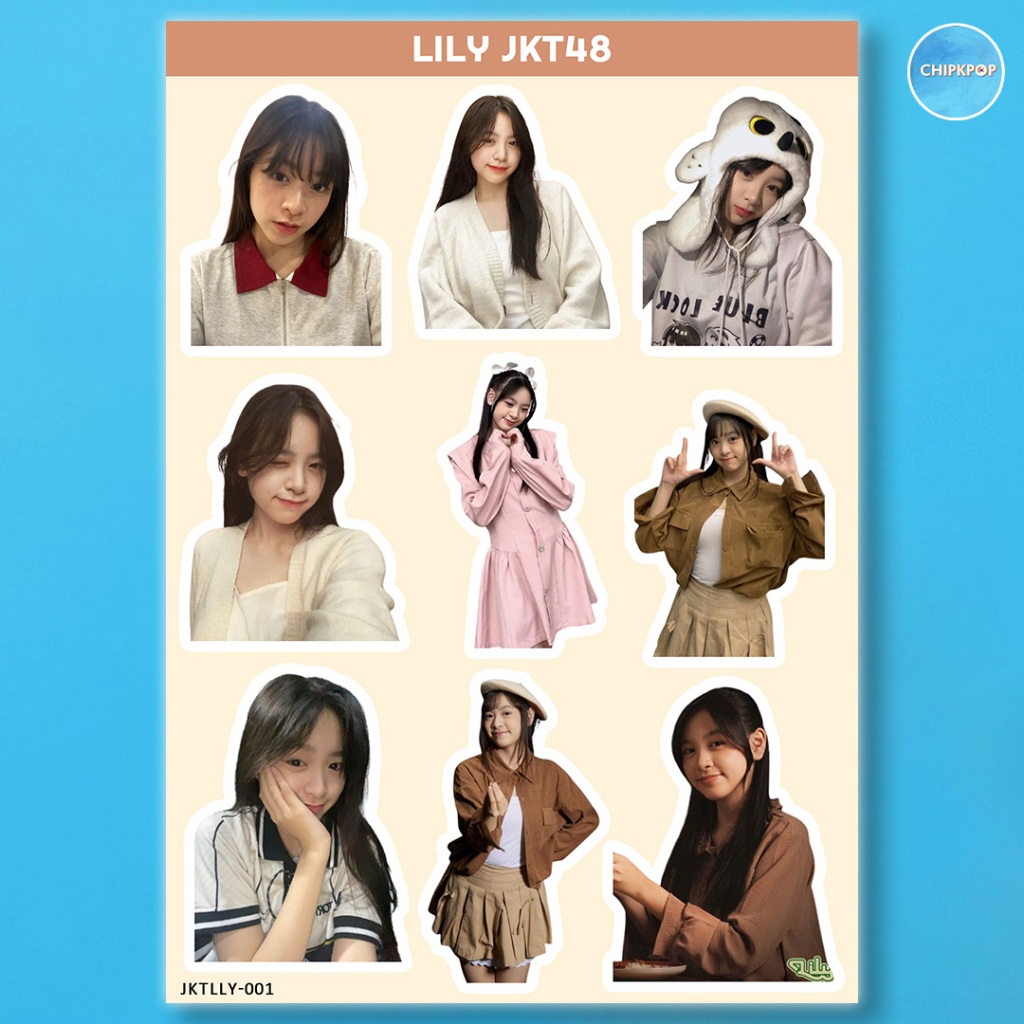 LILY STIKER JKT 48 I STIKER JKT 48 I JKT 48 NEW ERA I STIKER LILY JKT48 I STIKER HOLOGRAM JKT48