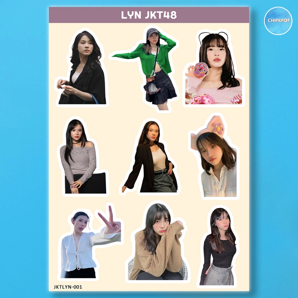 LYN STIKER JKT 48 I STIKER JKT 48 I JKT 48 NEW ERA I STIKER LYN JKT48 I STIKER HOLOGRAM JKT48