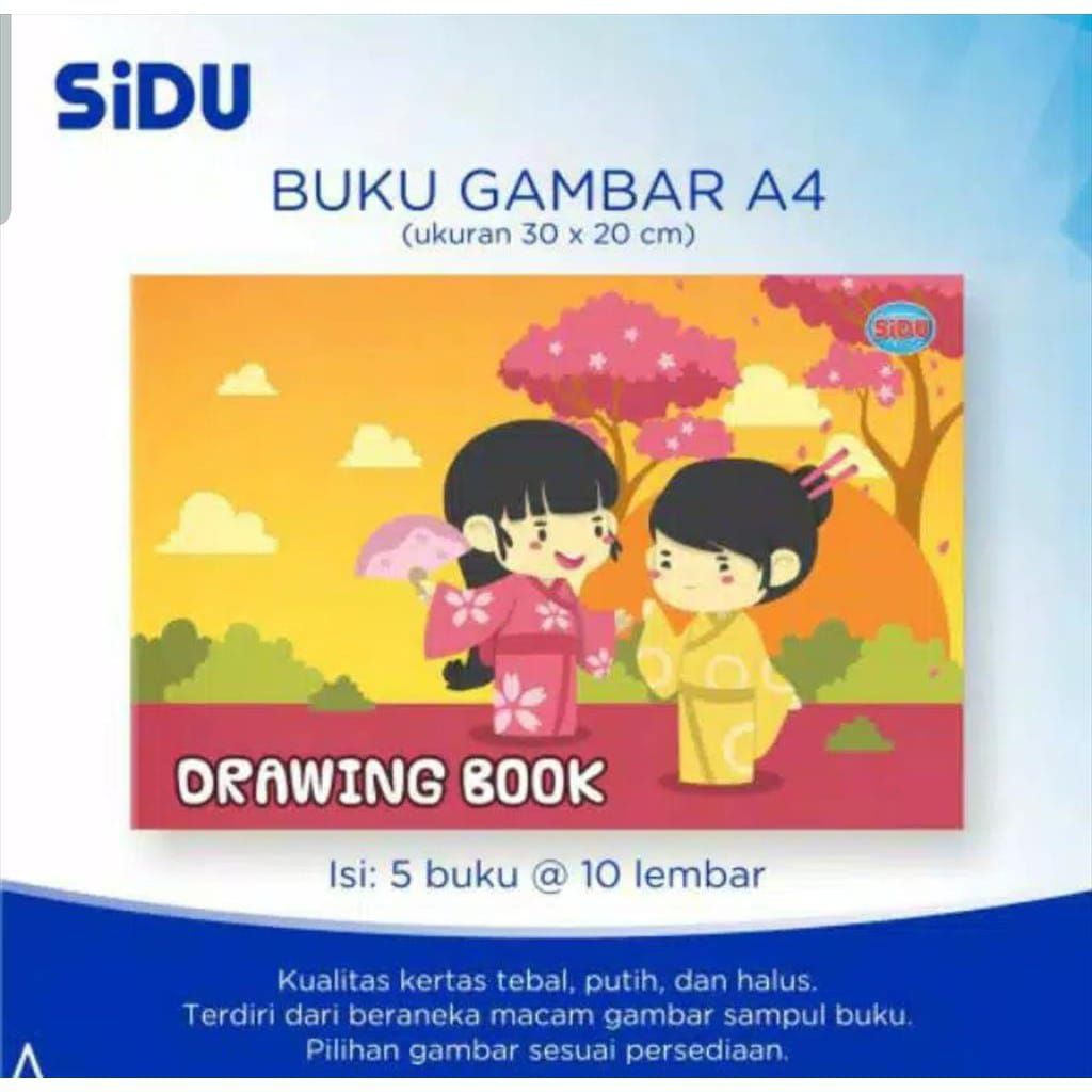 SIDU buku gambar A4 (1pack isi 5 buku)