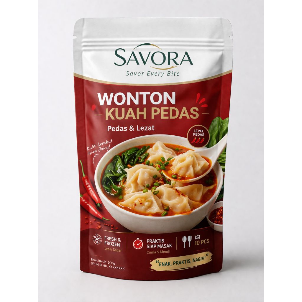 wonton kuah pedas