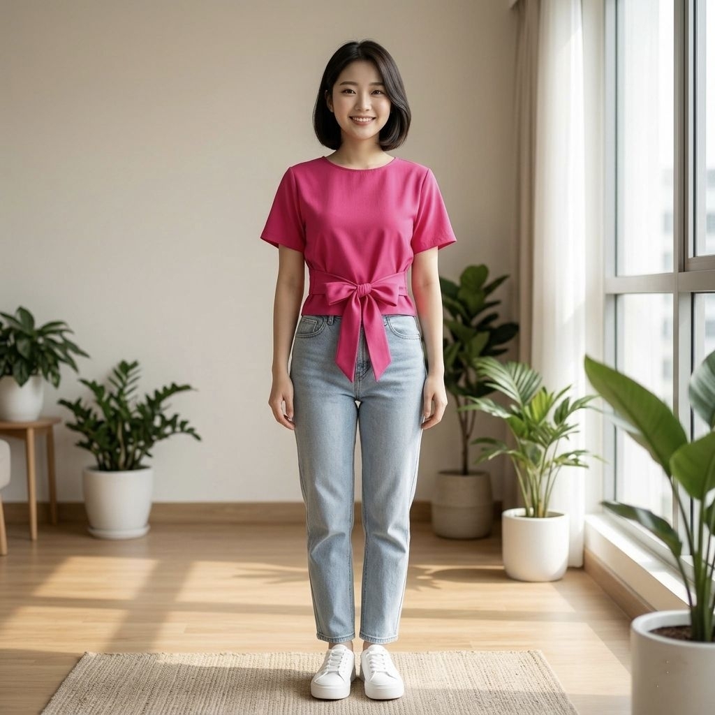 Blouse Fuschia Pink Valentine