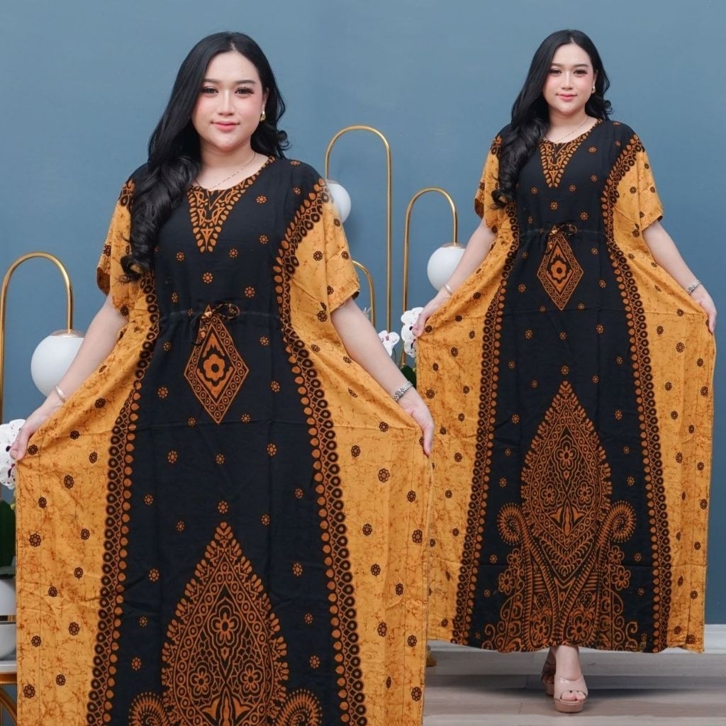 Daster lowo kekinian dress jumbo wanita terbaru rayon adem serut dada