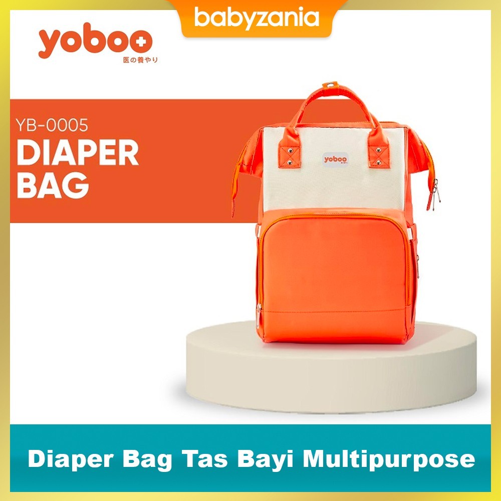Yoboo Diaper Bag Tas Ransel Perlengkapan Bayi Multifungsi | Tas Bayi | Tas Anak | Tas Popok