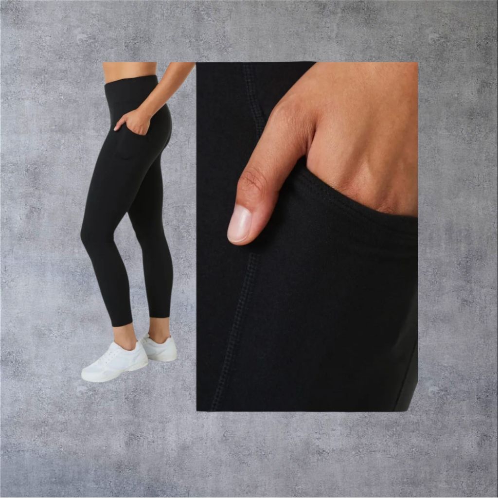 legging panjang hitam anko
