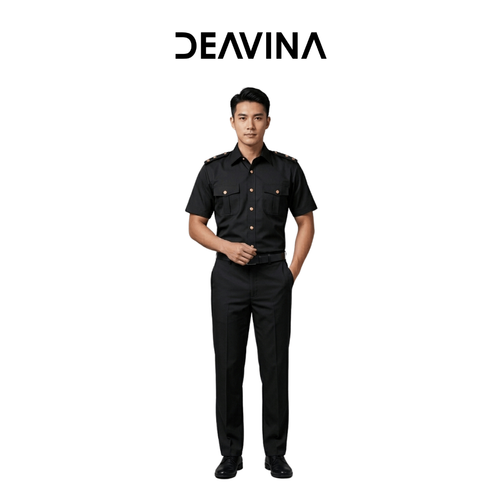 PREMIUM [ 1 STEL ] SERAGAM SATPAM SAFARI LENGAN PENDEK / BAJU SAFARI SECURITY PRIA PAKAIAN DAN