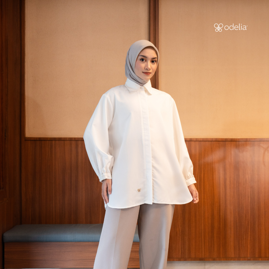 Odelia - Emira Shirt - Brokenwhite | Atasan Wanita