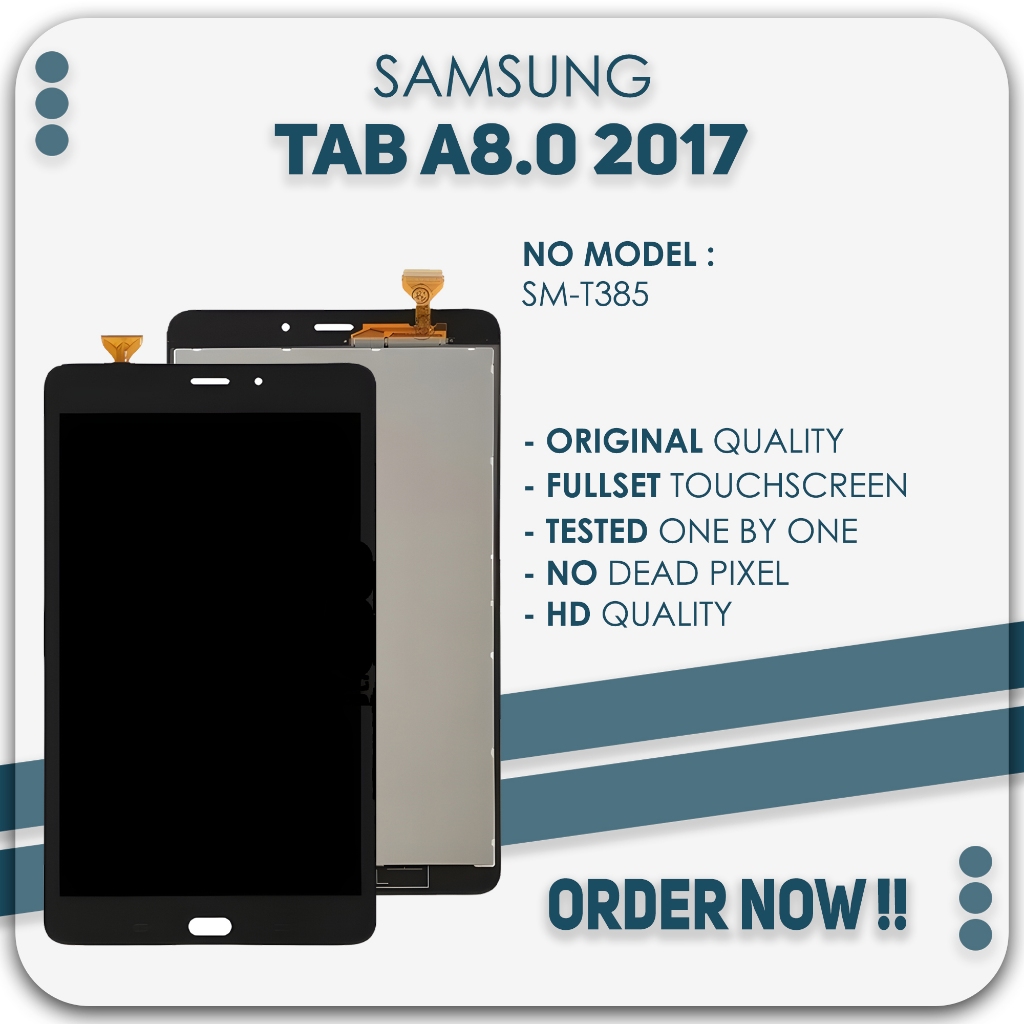 Grosir LCD Samsung Tab A8.0 / SM-T385 2017 - Fullset Touchscreen Original