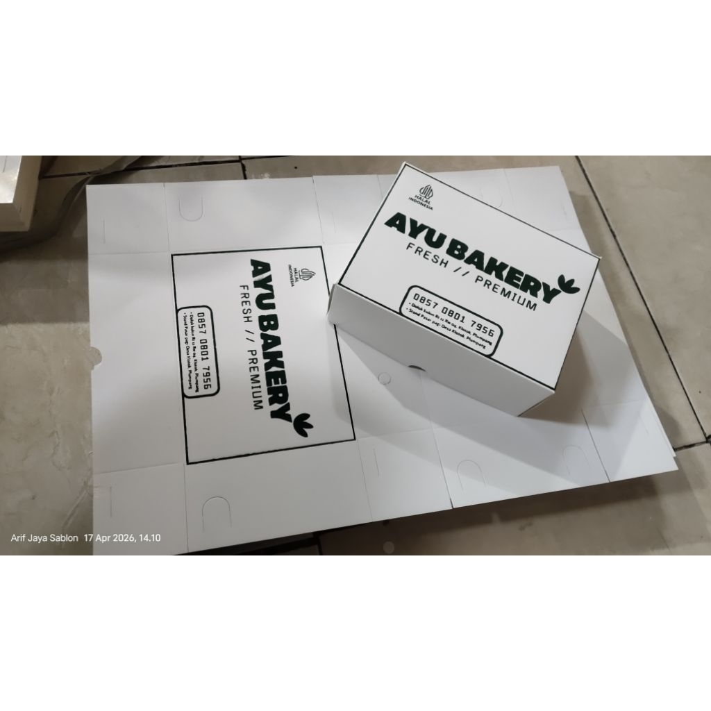 Dus Snack/makanan NBK ivory custom 1 warna