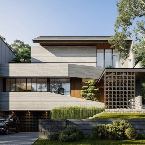 Desain Rumah Mewah Japandi Kontemporer Murah D' Arsitek Studio