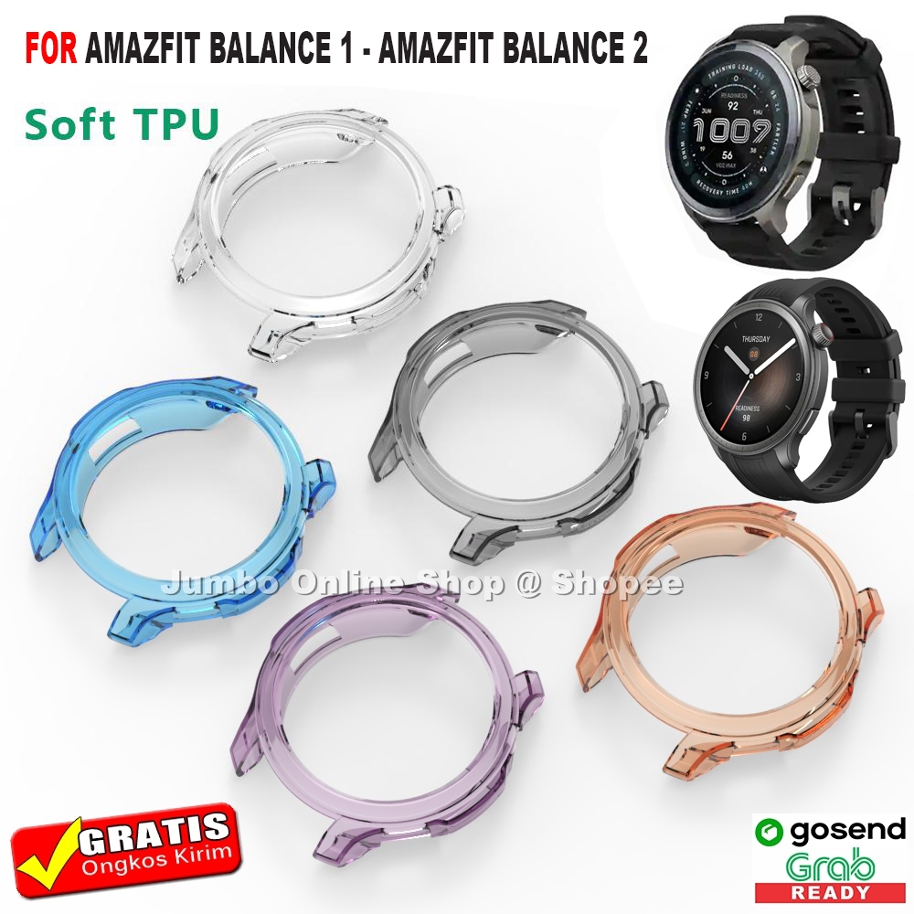 Rubber Case TPU Soft Bumper For Amazfit Balance 2 - Amazfit Balance 1 Protector