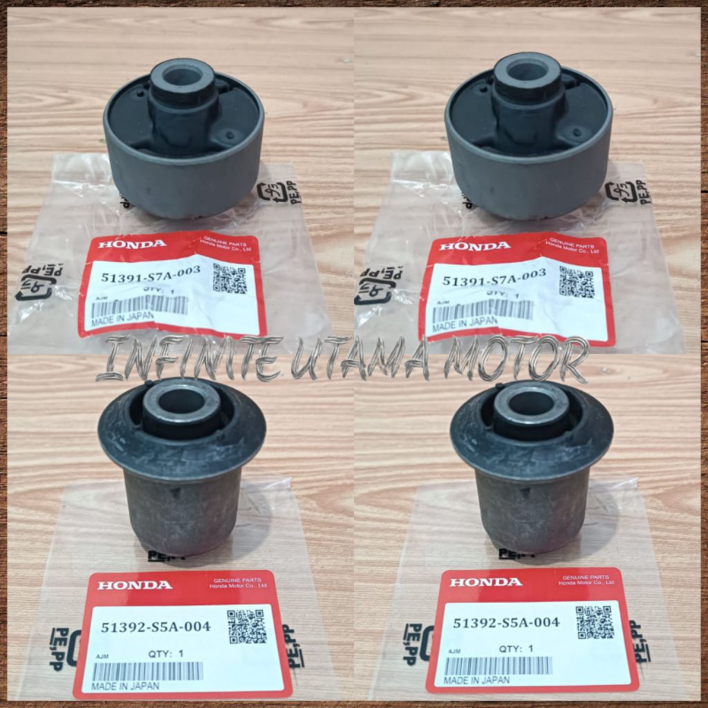 Bushing Arm Depan Besar + Bushing Arm Depan Kecil + Ball Joint Crv Gen2