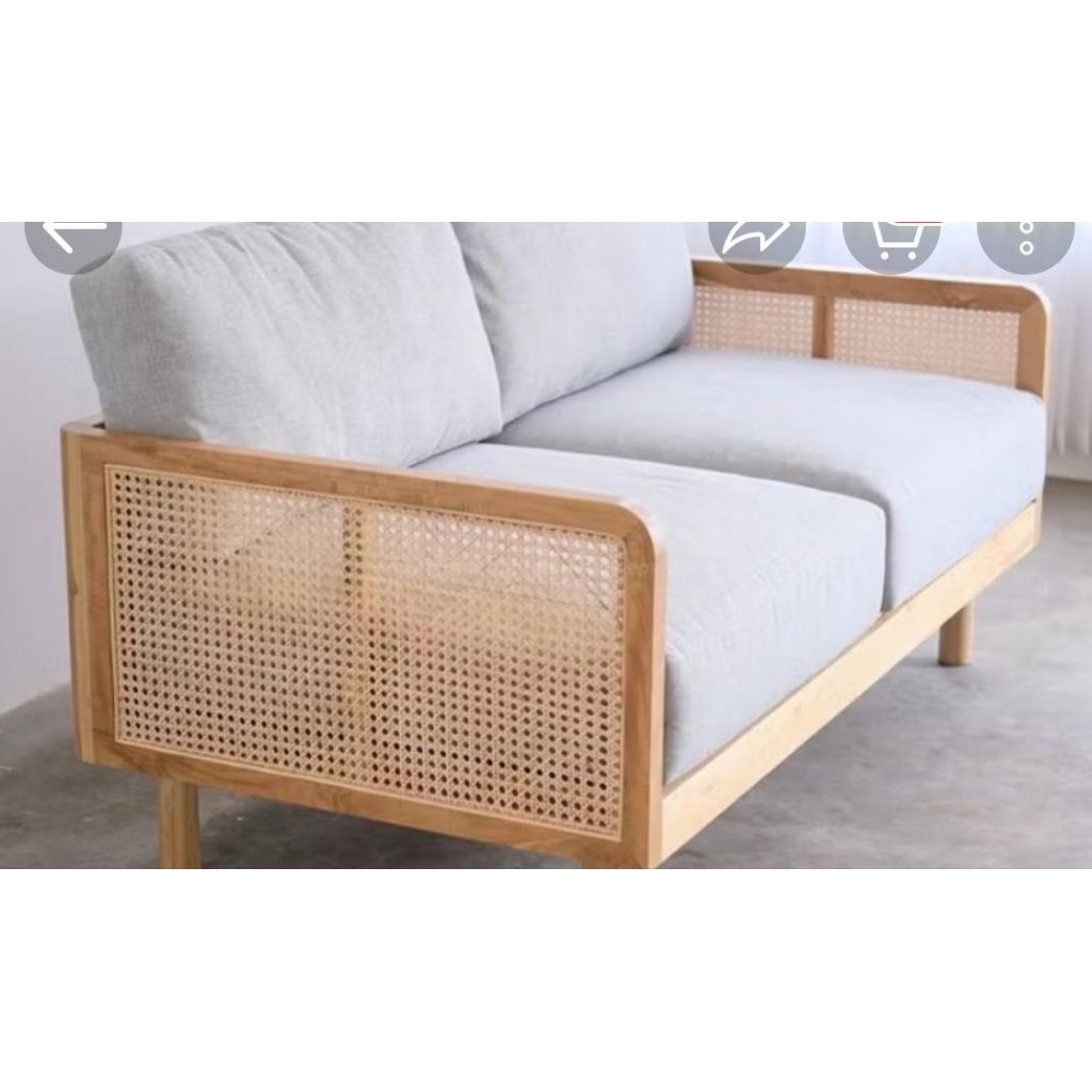 Bangku Sofa Rotan Minimalis Kayu Jati Sofa Rotan Jati Bangku Sofa Jati