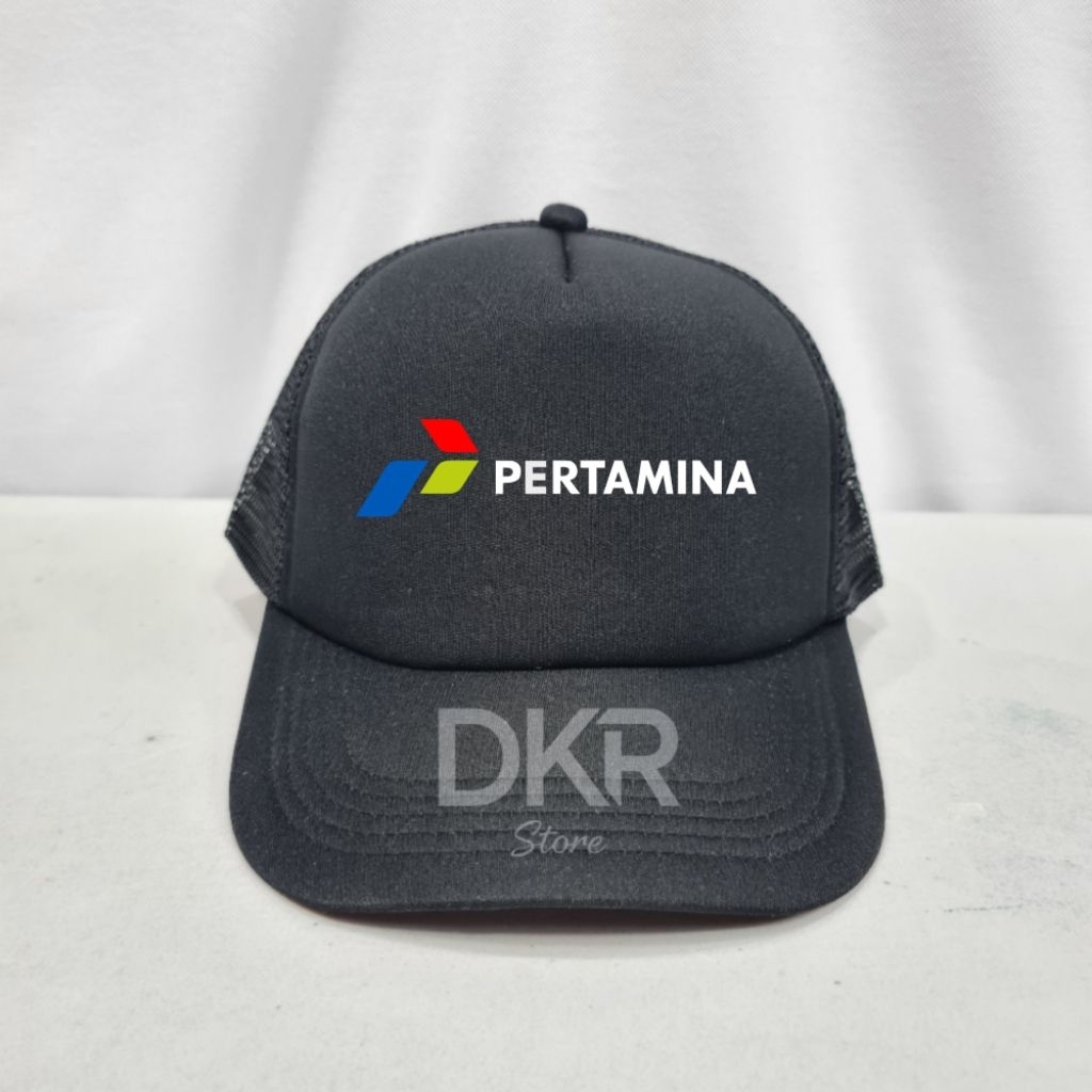 Topi PERTAMINA Topi trucker PERTAMINA Topi Jaring