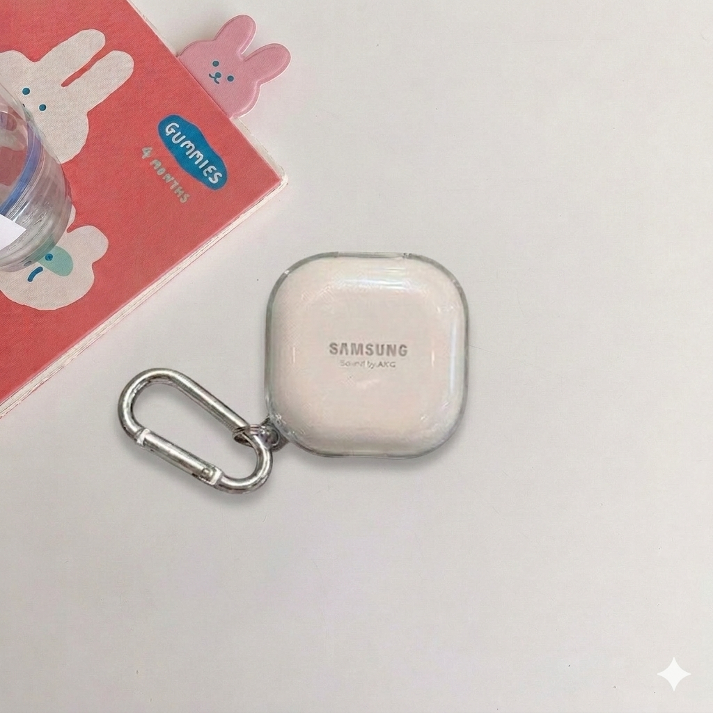 Case samsung galaxy buds live/ buds pro / buds core / buds 2 clear bening premium (CCS004)