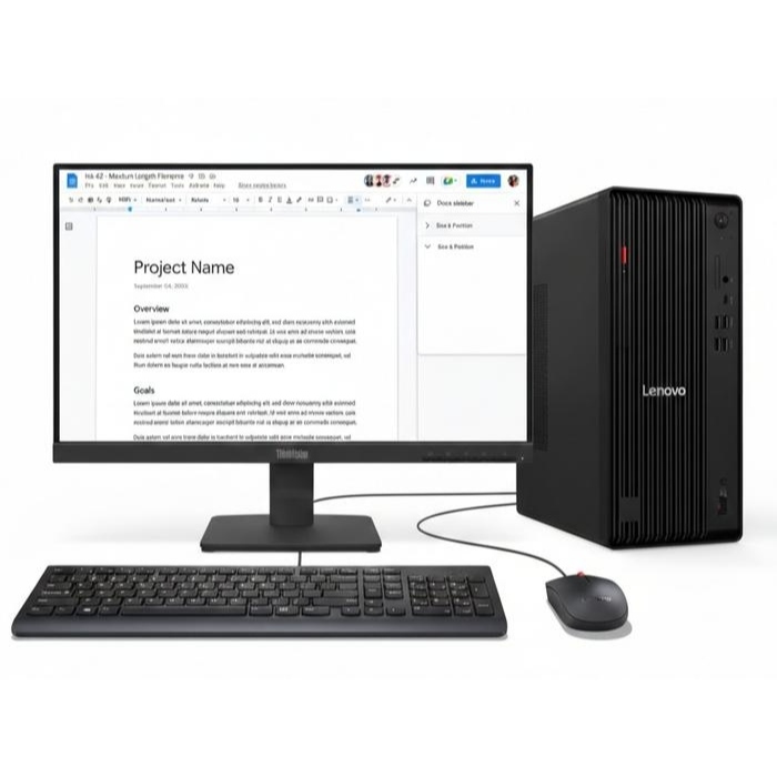 PC LENOVO ThinkCentre M70t Gen 6 Intel Core Ultra 7 265 SSD Intel Graphics Windows 11 Pro + Monitor 