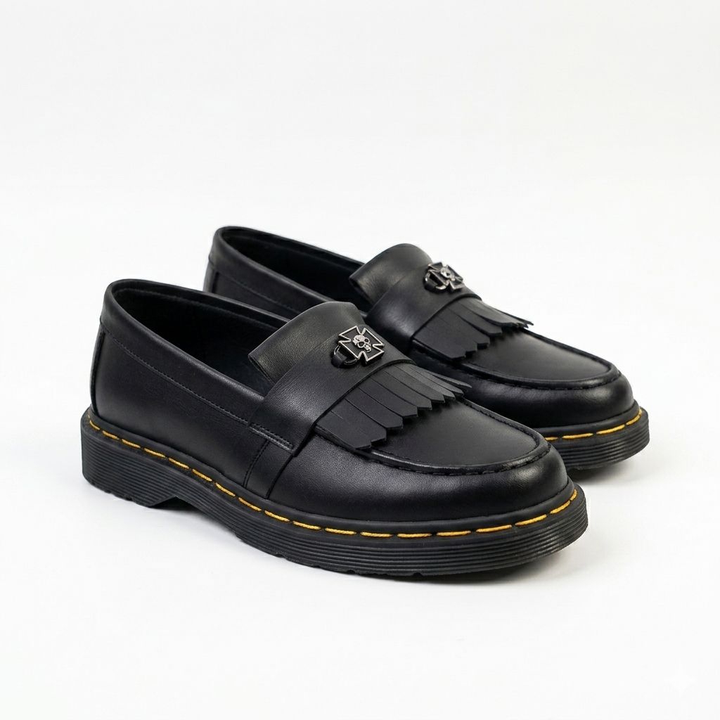 MAKESENSE - Sepatu Loafers Pria Slip On Docmart Skena Formal Casual