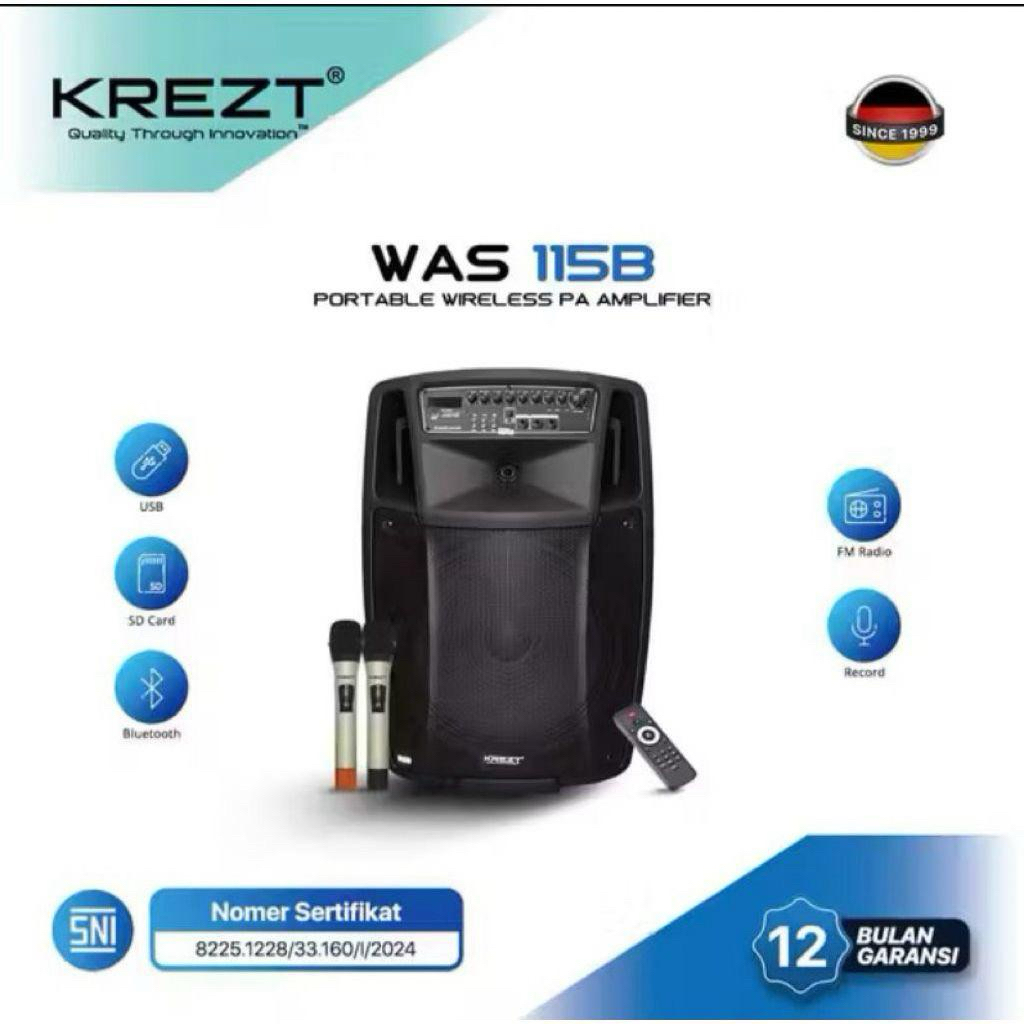 KREZT WAS 115B SPEAKER PORTABLE WIRELESS
