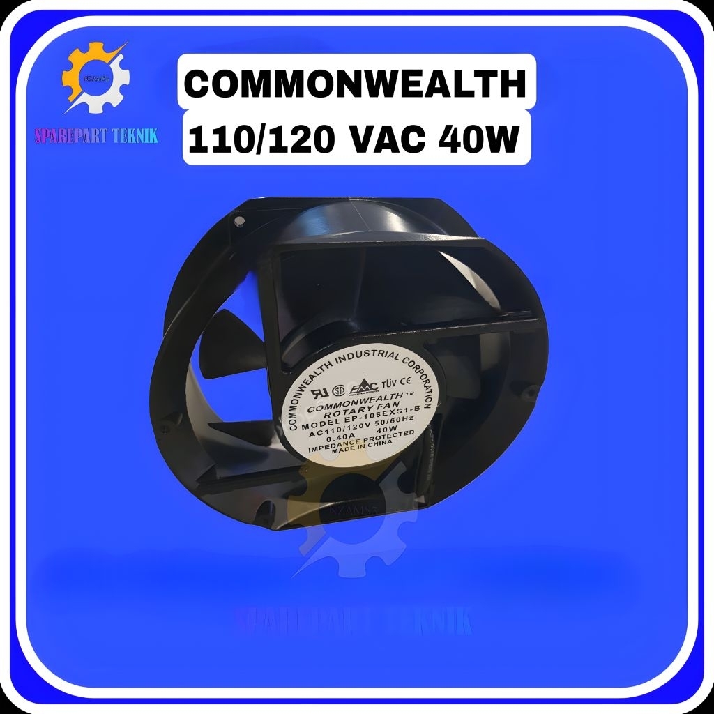 Fan Commonwealth Oval FP-108EXSI-B 110V 40W