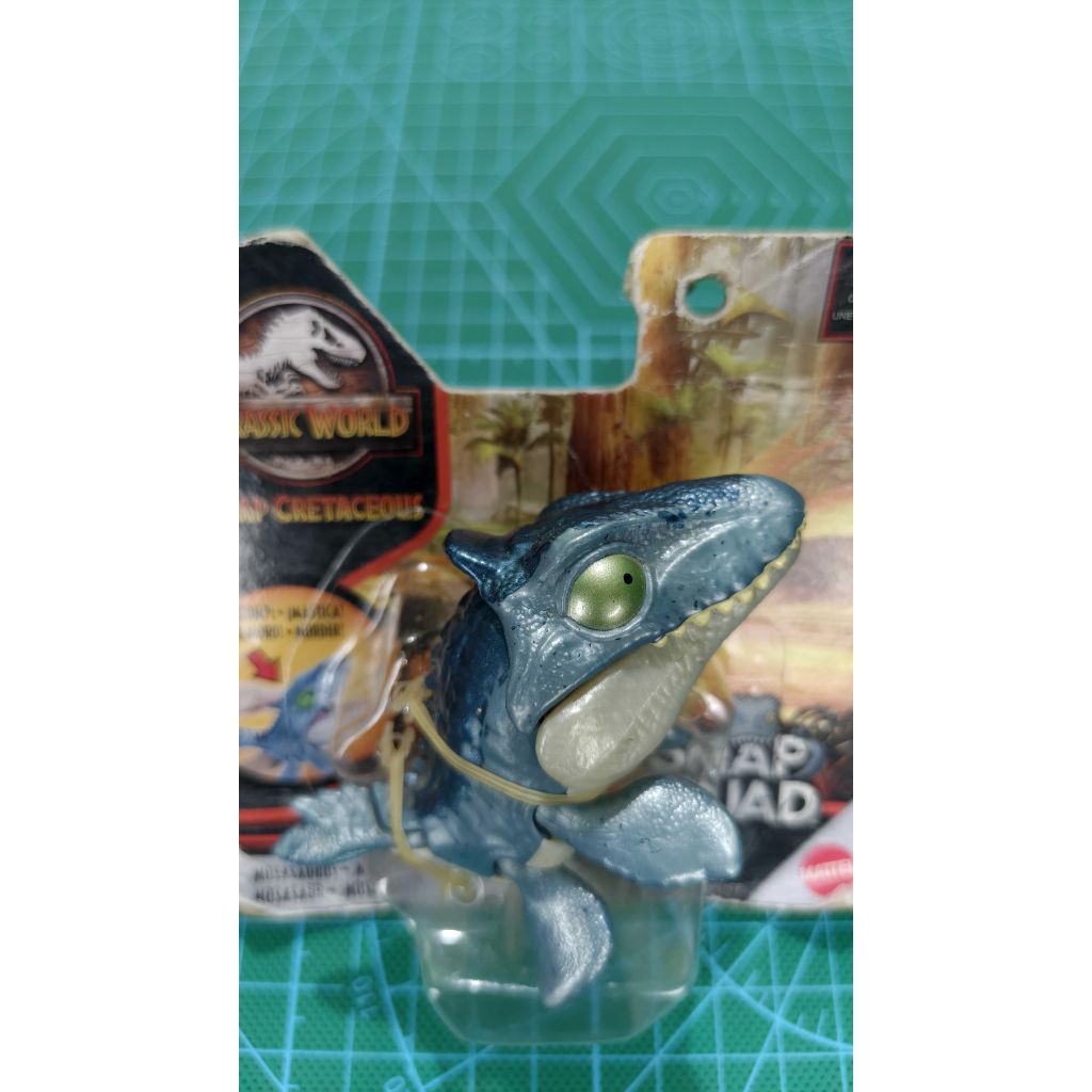 Jurassic World Snap Squad Mosasaurus Mini Figure Original Mattel Dino