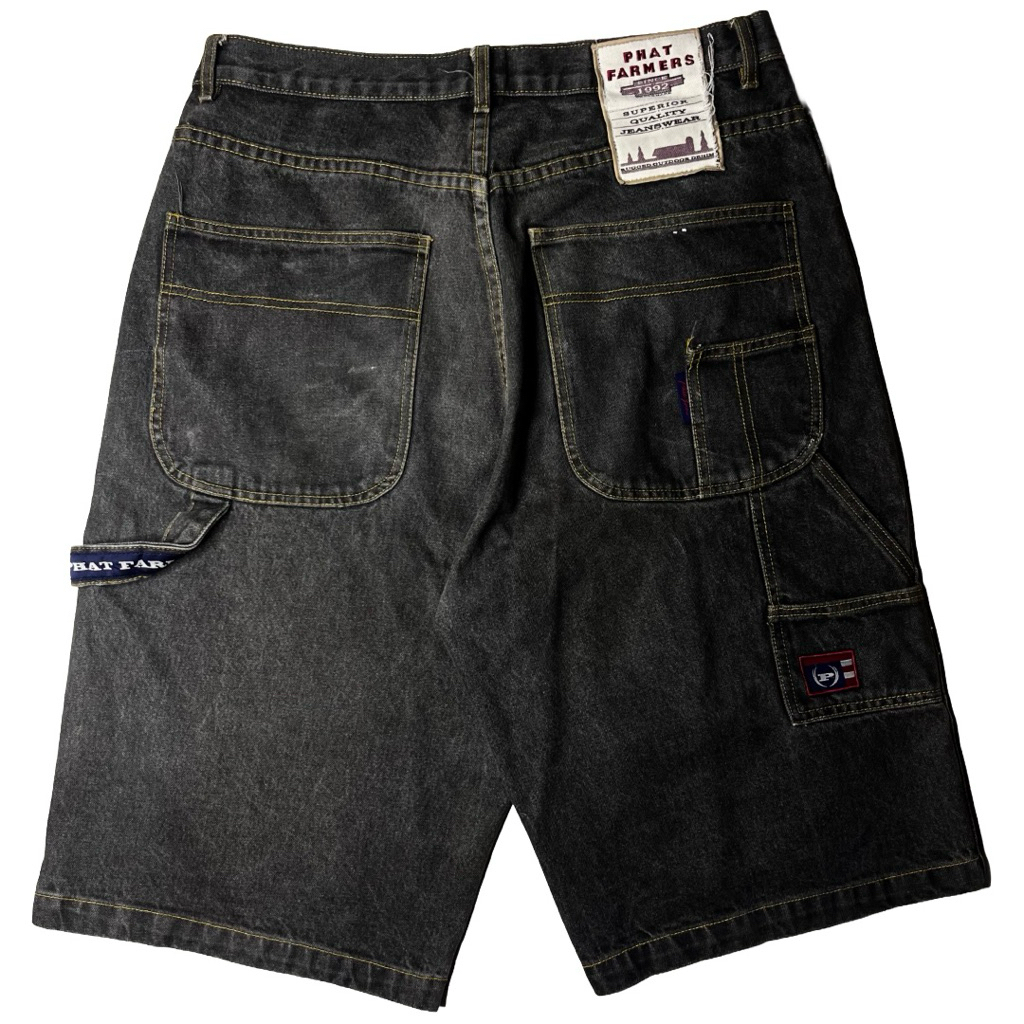 JORT PHAT FARM HIP HOP BAGGY CARPENTER - JORTS Y2K - FUBU KARL KANI ROCA WEAR