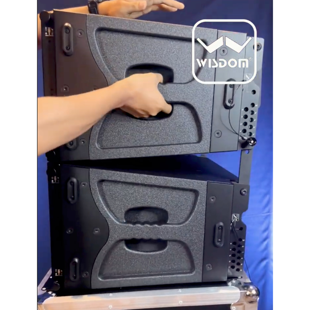 (JUAL 1 HARDCASE ISI 2 BUAH) Wisdom MS-210NEO / MS 210 Neo – Speaker Line Array 10 Inch Speaker dengan Hardcase Wisdom