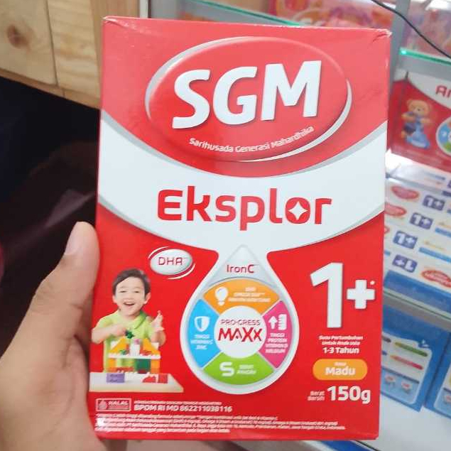 SGM Eksplor 1+ dan 3+ Rasa Madu dan Vanila Kemasan 150 Gram