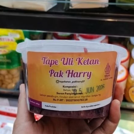 Tape Uli Ketan Hitam Pak Harry 450gr - Manis & Legit