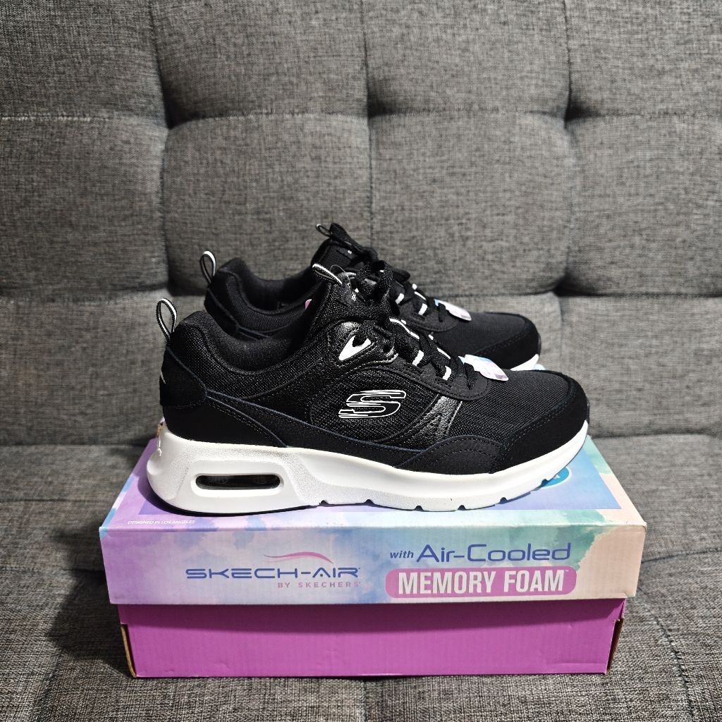 Skechers SKECH AIR COURT RETRO AVENUE Women's - Black/White [150075/BKW]