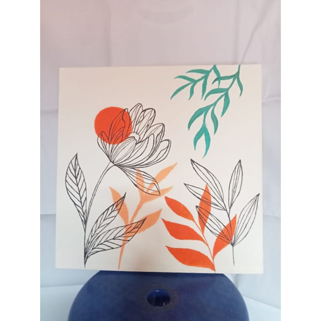 lukisan tangan acrylic on canvas