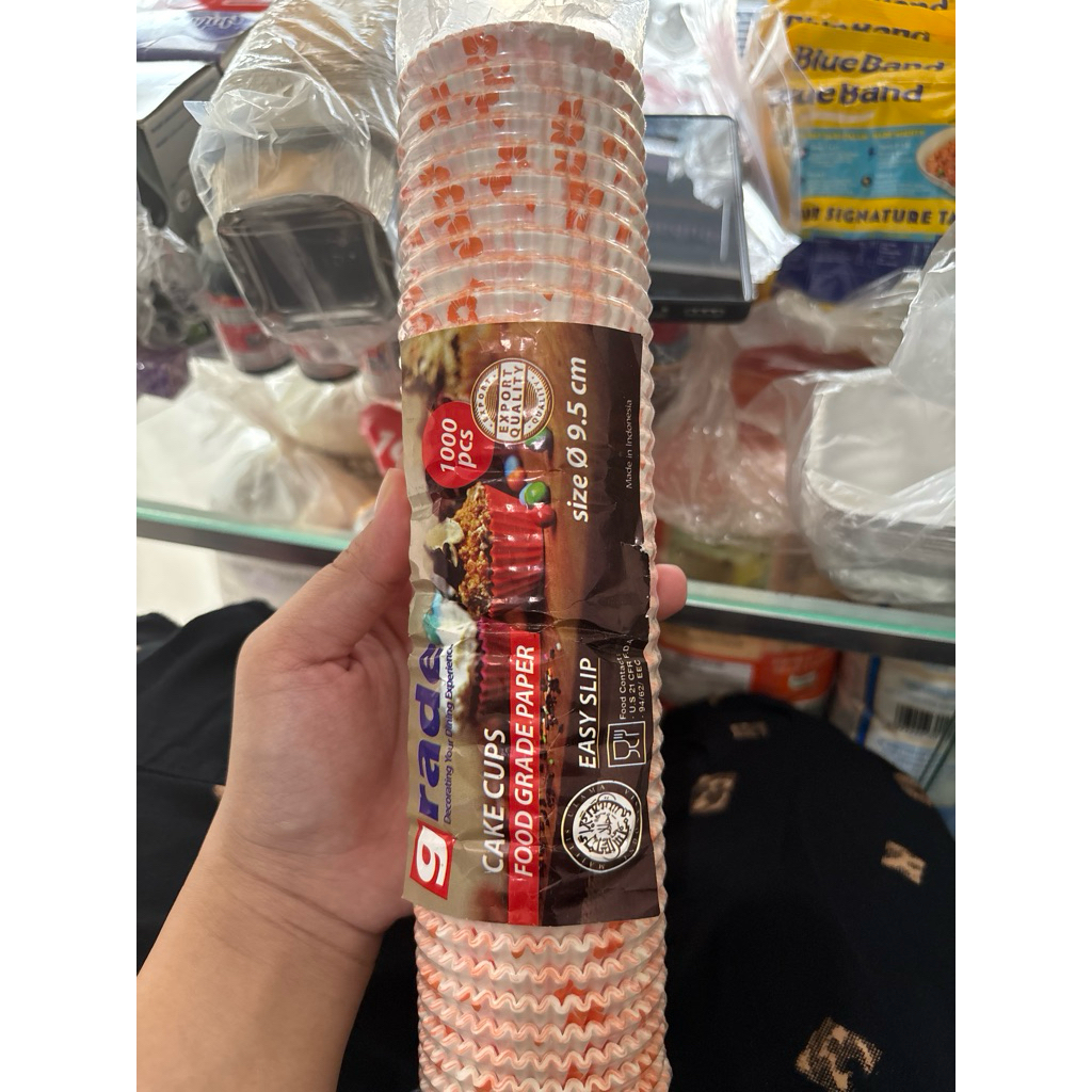 Cup Bolu Kukus Pendek Cup Kertas Bolu Kukus Pendek 9,5cm Repack 50pcs Cup Kertas