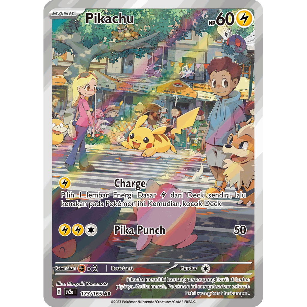 Pikachu #173 AR 151 - Kartu Pokemon TCG Original Indonesia