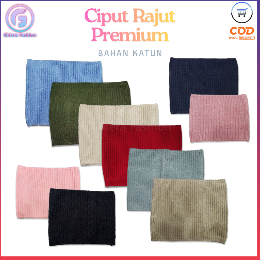 Ciput Rajut Dalaman Badana Kaos Cepol Hijab Muslim Turki Anti Budek Daleman Siput Pet Polos Premium 