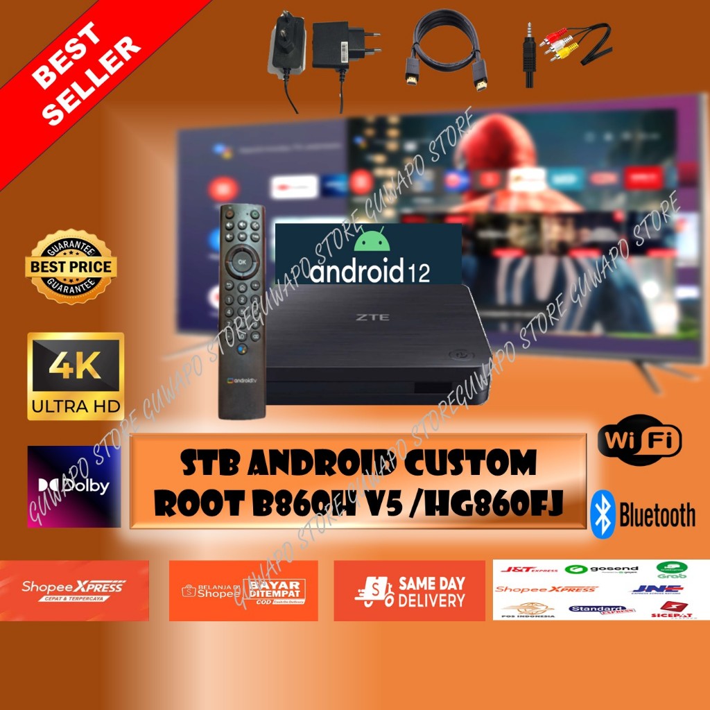 STB NEW B860H V5 & HG860 FJ RAM 2GB Root OS 12