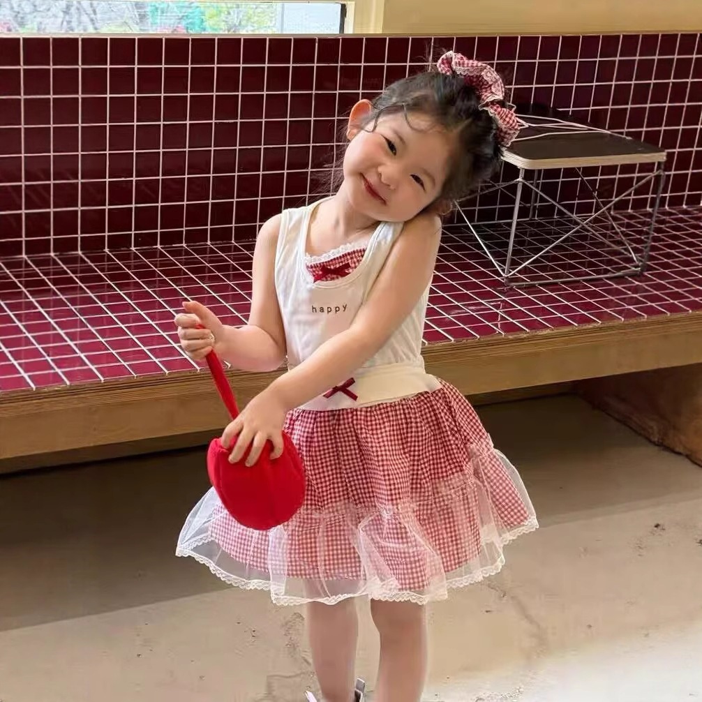 1-7 Tahun Setelan Anak Perempuan Korean Style Import / Baju Set Rok Mini Anak Cewek Lucu Premium One