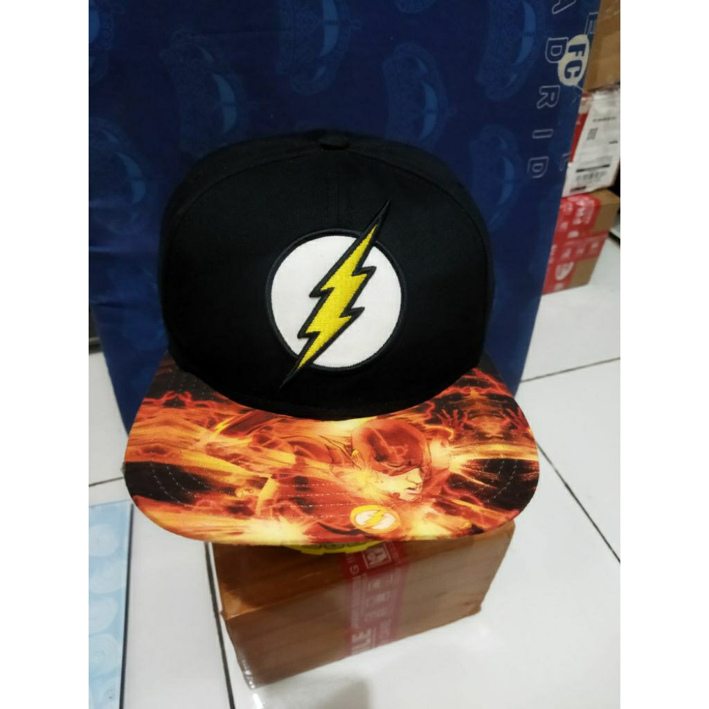 topi snapback karakter the flash original