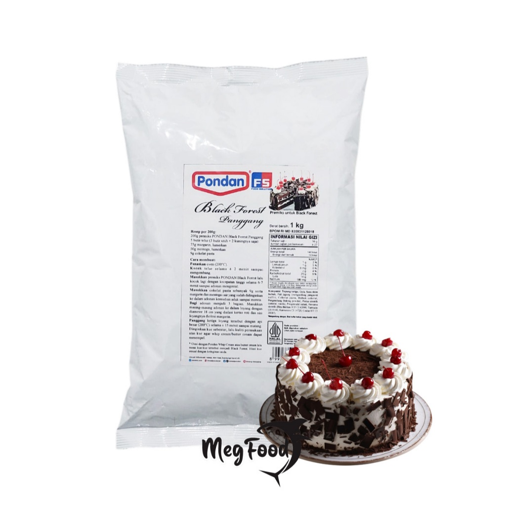 Pondan Black Forest Cake 1 Kg