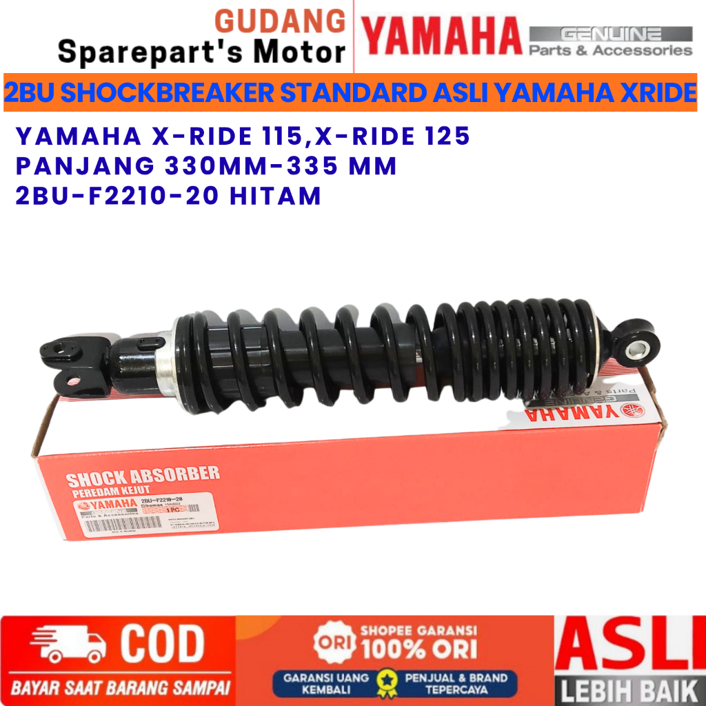 SHOCKBREAKER 2BU HITAM ASLI YAMAHA X-RIDE 115 YAMAHA X-RIDE 125