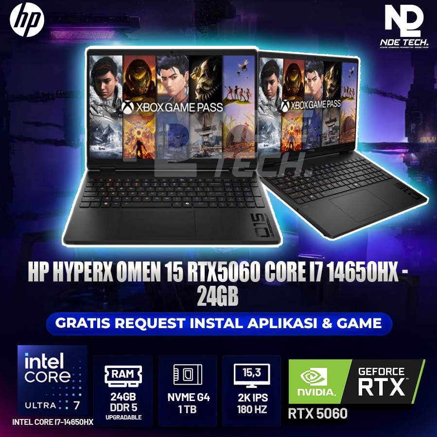 HP HYPERX OMEN 15 RTX5060 CORE I7 14650HX