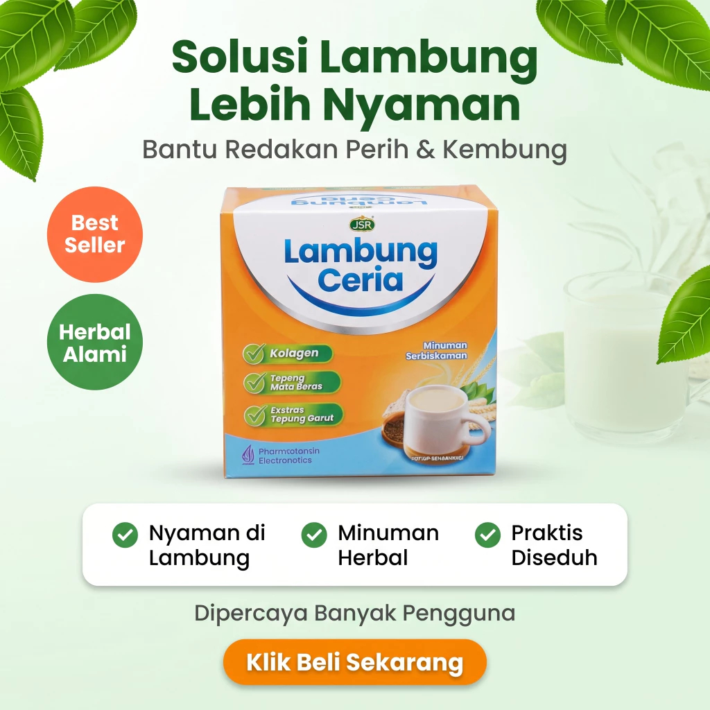 Lambung Ceria 10 Sachet - Solusi Lambung Maag Gerd Asam Lambung - Dr Zaidul Akbar