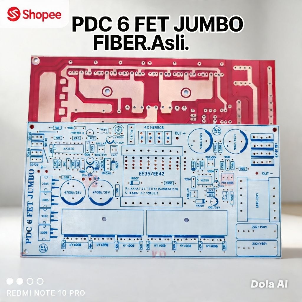 pcb pdc 6 fet jumbo atau mini fiber