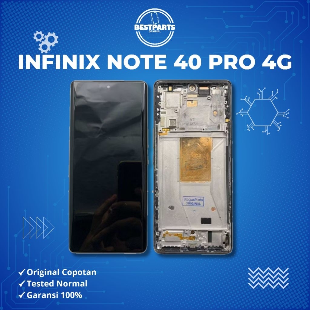 LCD TS TOUCHSCREEN SET FRAME INFINIX NOTE 40 PRO 4G ORIGINAL COPOTAN