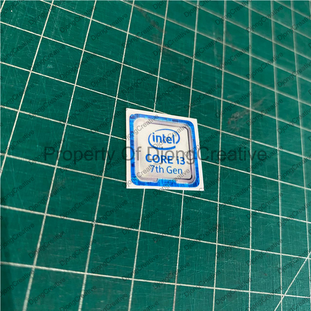 Stiker Intel Core i3 Gen 7