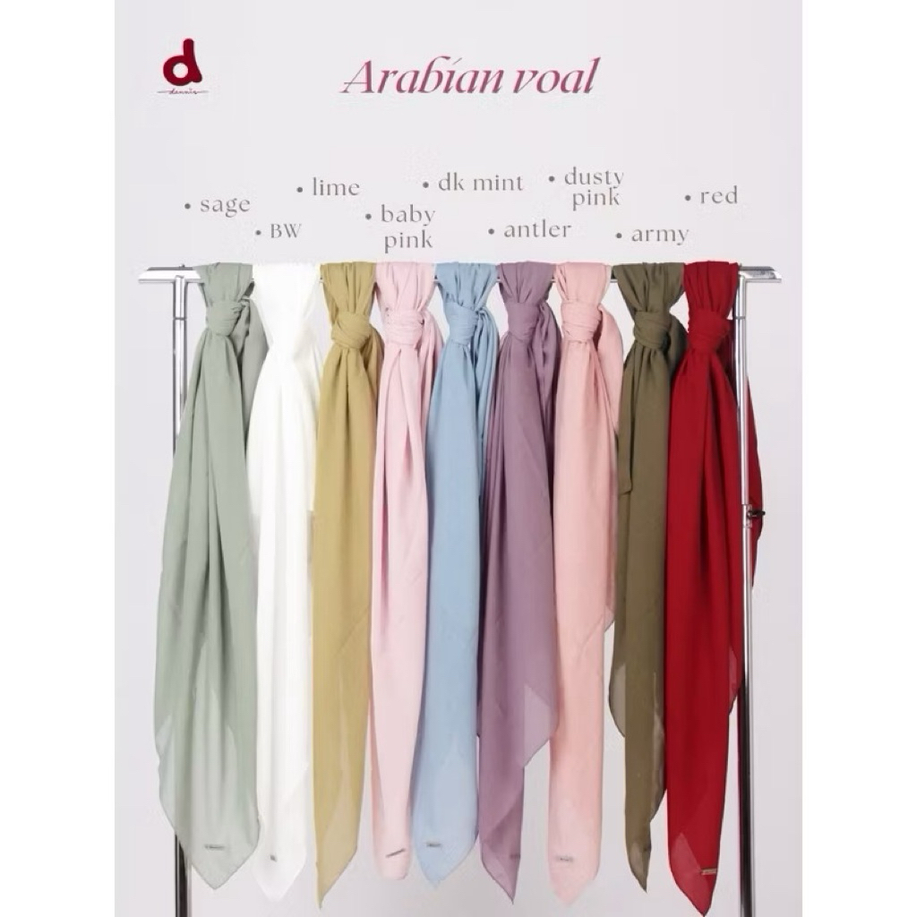 jilbab segiempat polos Dannis